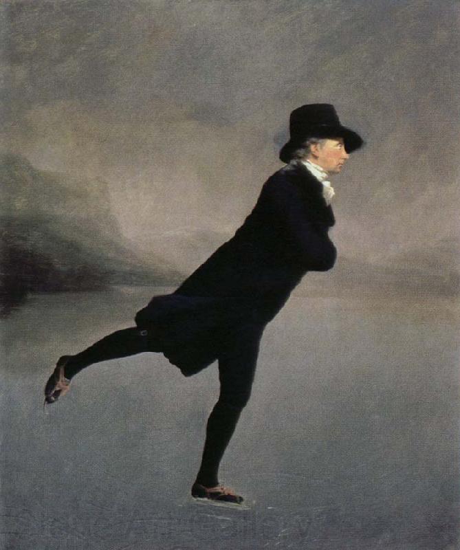 Sir Henry Raeburn the rev.robert walker skating on duddingston loch Spain oil painting art